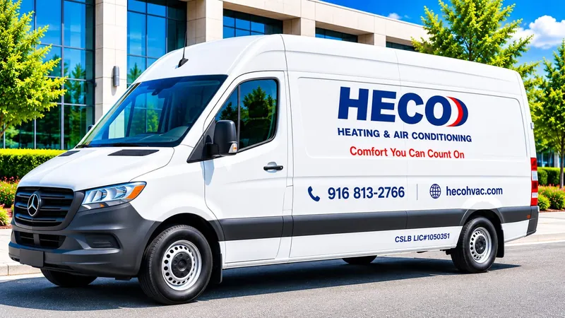Heco Heating and Air Conditioning service vehicle