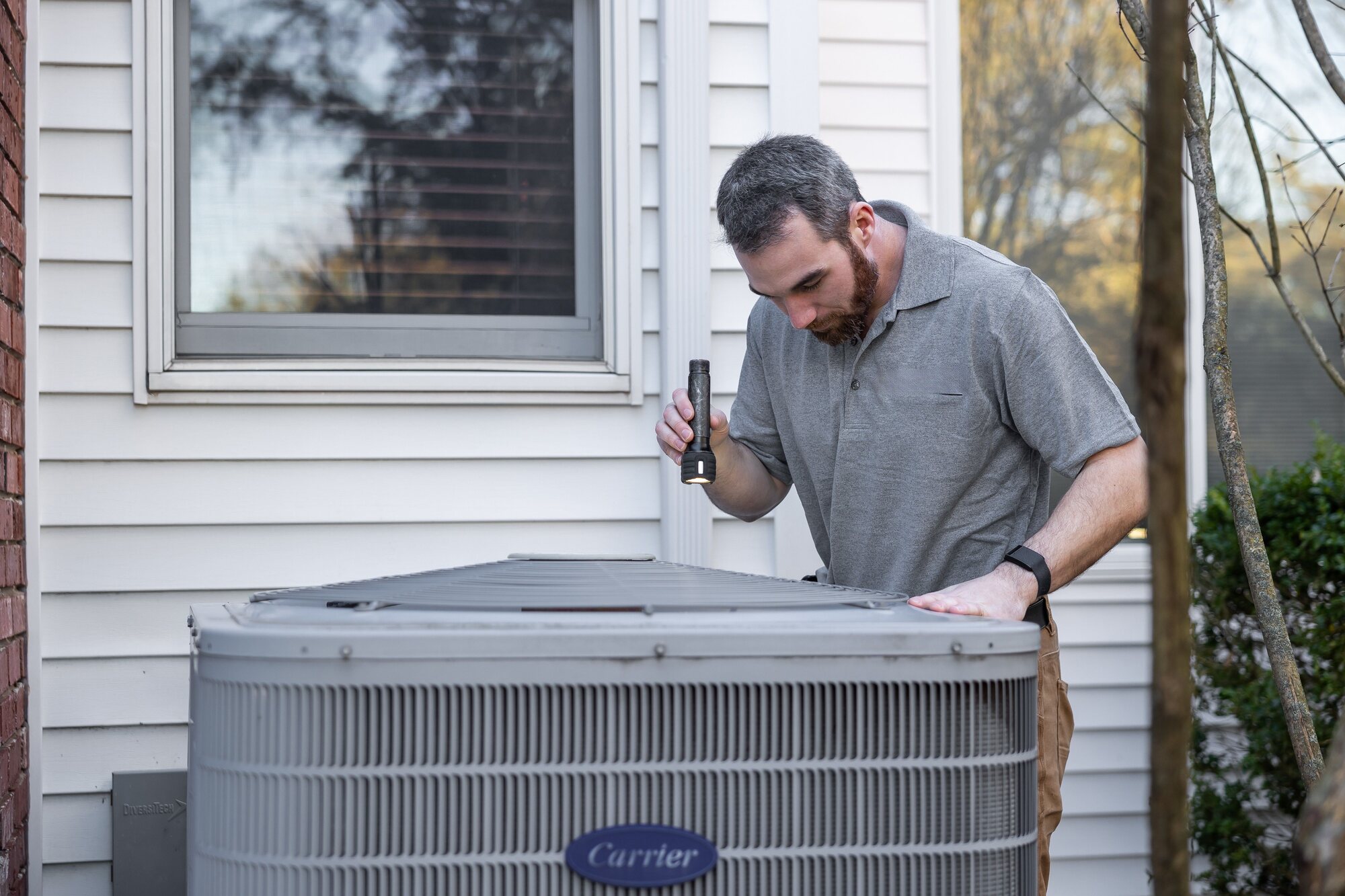 Residential HVAC service at a Northern California home